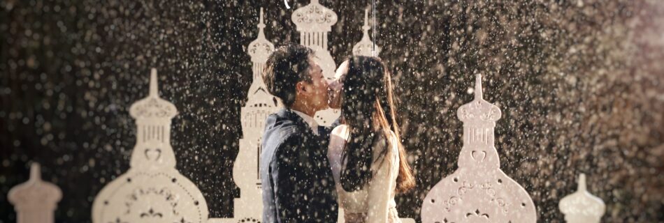 香港浪漫天台飄雪求婚