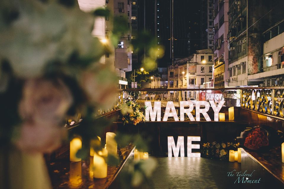 香港電車浪漫求婚