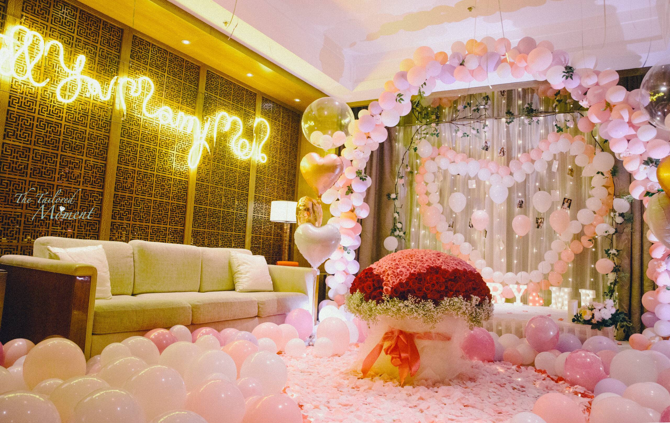香港酒店夢幻童話求婚場地佈置