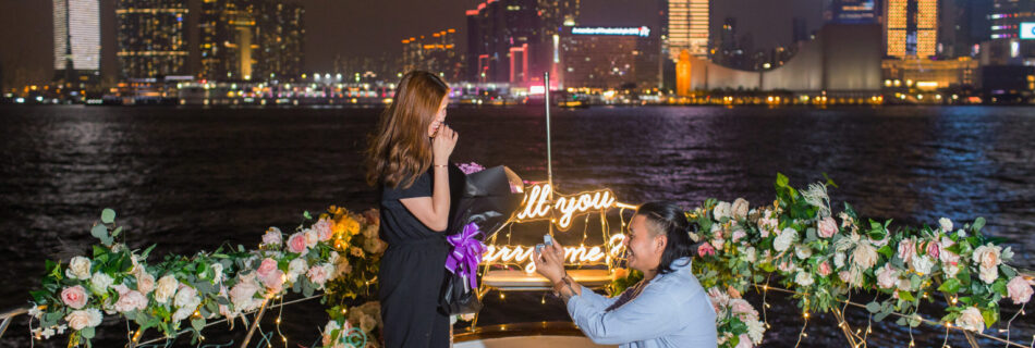 香港遊艇求婚